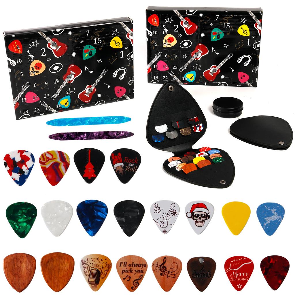Guitar Pick Advent 24-Day Pick Set 24-day Countdown