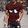 Camiseta Casual Divertida para Hombre Estampados de Animales de Dibujos Animados Camiseta Cuello Redondo Manga Corta Pullover para Uso Diario Fiesta Callejera Playa