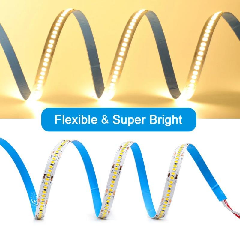 5/2m High Bright S Shape Zigzag Led Strip Foldable Letter Sign Logo Flexible Tape 120 leds/m 12v 24v  6MM 3000k 4000k 6000k 10000k