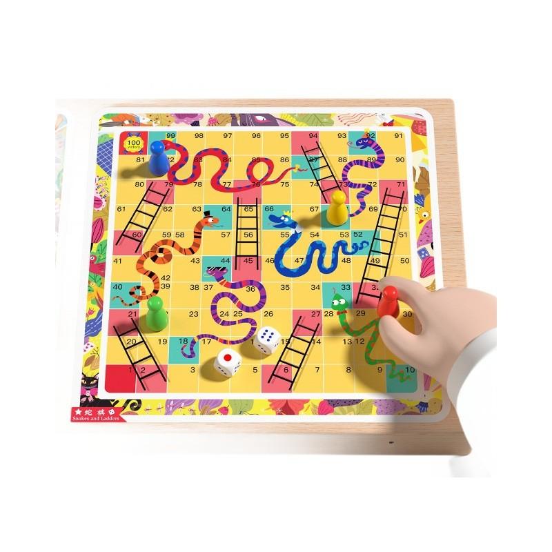 Wooden Family Bounce Chessboard Game For Children Educational Playtime