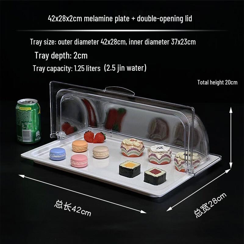 Transparent Flip-Top Food Display Box