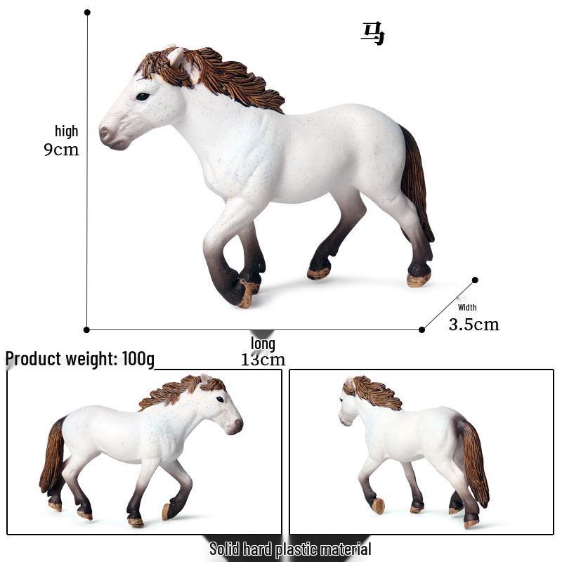 Children's Prancing Horse and Jockey Toy Set
