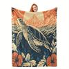 Australian turtle print blanket flannel blanket for sofa office car blanket room decoration