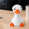 Unique Office Decor 3D Printed Funny Cartoon Cat & Goose Figurine with Movable Eyes, Flexible Eye Expression Toy Cute Animal Desk Decor, Stress Relief