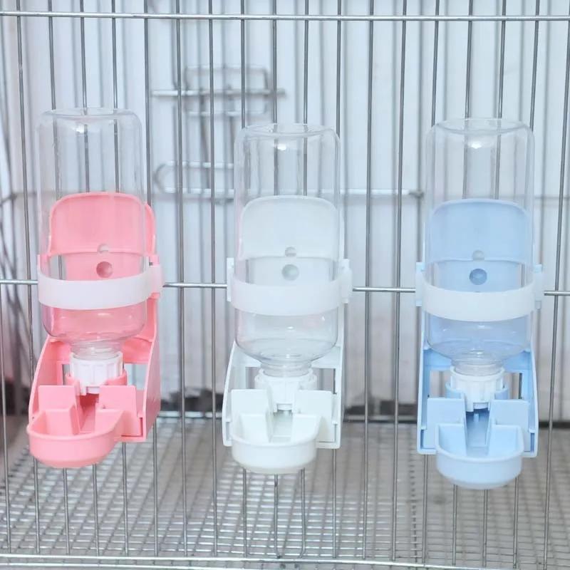 Automatischer Haustier-Wassspender Hängender Käfig Tränke für Kaninchen Katze Vögel Kleintiere 500ml