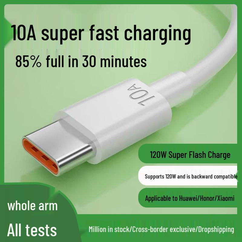 

100W Double-Type Smart Power-Off Braided Light-Up Charging Cable for Apple Laptops - Super-Fast Charging & Data Transfer 0.25m