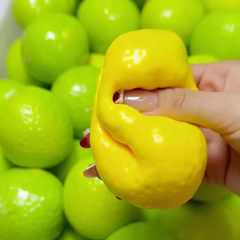 Heißer Squishy Knuspriger Zitrone Stressball Knetspielzeug Farbwechselnde Zitrone Squishy Fidget Spielzeug Handgemacht Asmr Sensorisches Stressabbau Spielzeug