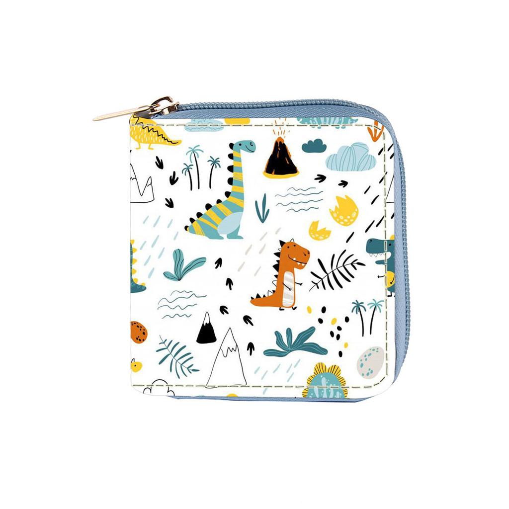 Short dinosaur zipper small wallet, children's bag wallet clutch bag