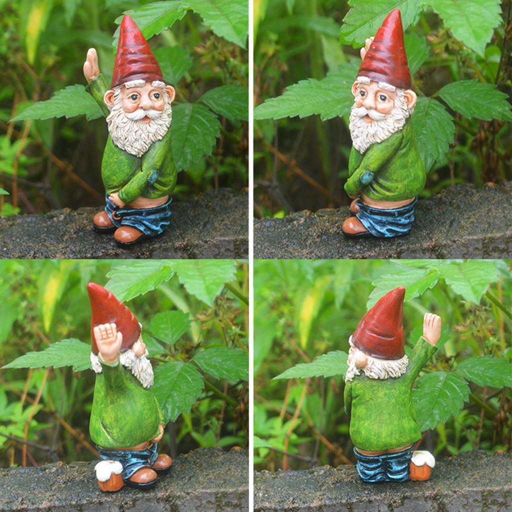 Charming Resin Gnome Statue Whimsical Dwarf Figurine For Christmas Garden Decor