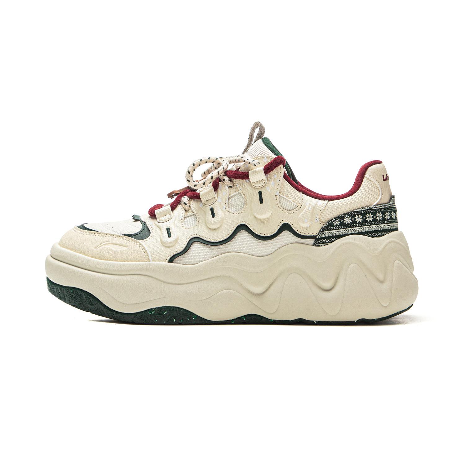 

Новые LiNing Cheese 3.0 Нескользящие, Износостойкие, Легкие Кроссовки для Скейтборда с Низким Верхом Женские Экрю AGCV346-2 39