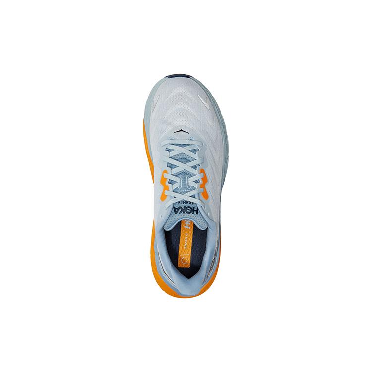 HOKA ONE ONE Arahi 6 Plein Air Blue Fog Orange 1123194-PABF