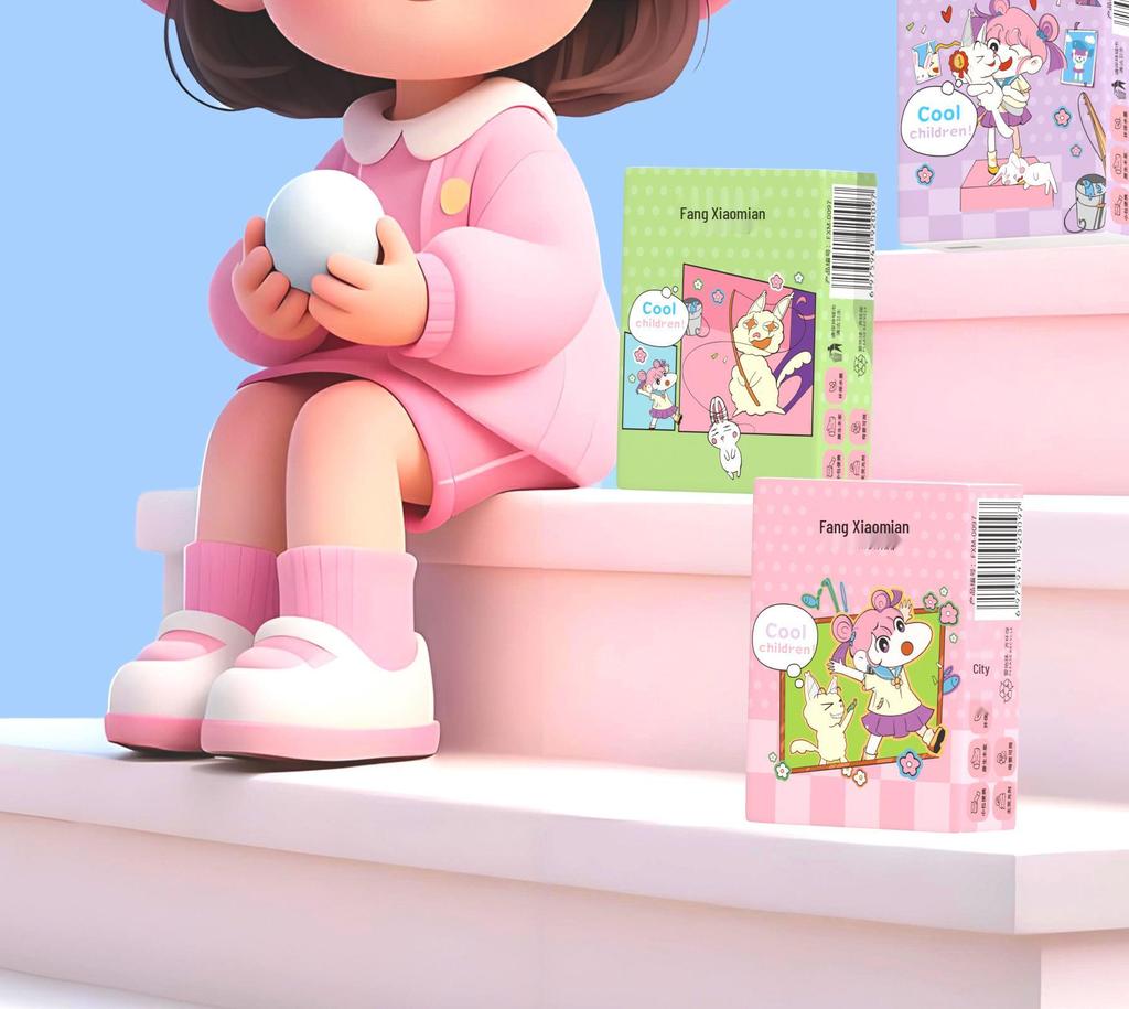 Fang Xiao Mian Mini-Taschentücher - 200 Packungen Tragbares Reise-Serviettenpapier für Studenten