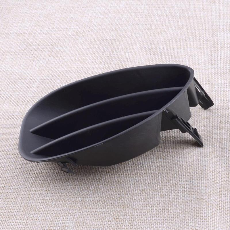 Car Front Left & Right Lower Fog Light Cover Trim Without Hole Black Plastic Fit for Toyota Yaris Hatchback 2007 2008