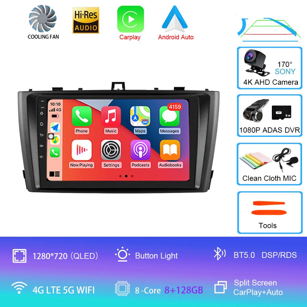 Android 14 Car Radio For Toyota Avensis 2008-2015 Multimedia Video Player Stereo GPS Navigation 5G WIFI DSP Carplay Android Auto