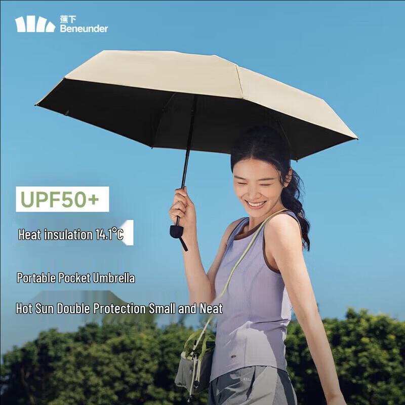 beneunder 5-Fold UV Protection Portable Umbrella