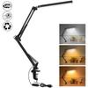 1Pc  LED Desk Lamp with Clamp Swing Arm Eye-Caring Dimmable Desk Light 10 Brightness Levels 3 Modes USB