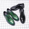 Fashion Classic Men Height-increasing Derby Shoes Men Thick-soled Anti-slip Lace-up Business Office Brand Leather Shoes Men Sizes 38-46