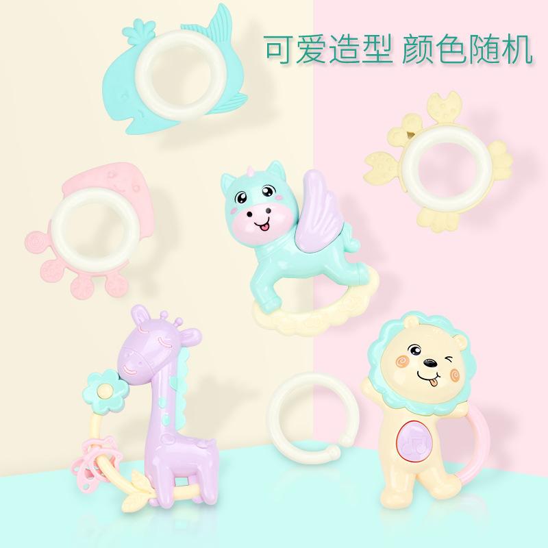 Baby Educational Early Education Rattle, Toddler Hand Rattle Toy 3-6-12 Month Newborn Rattle