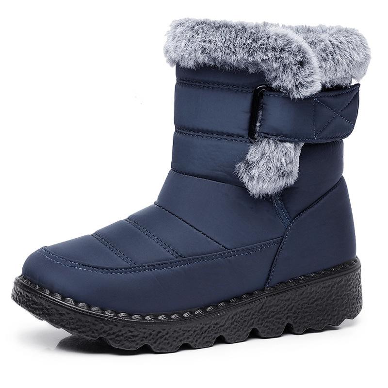 Snow Boots for Women In Winter with Added Fleece and Thickened Warm Cotton Shoes Waterproof Anti Slip Comfortable Midsole Thick Soled Shoes for Women