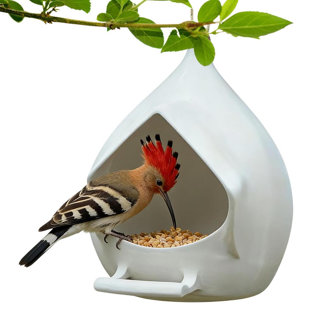 Bird Feeder Outdoor Can Waterproof and Drainage Bird Feeder Outdoor Courtyard Wild Forest Eaves Feeders for Birds Rainproof Feed