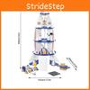 Wooden Space Rocket Model For Kids Educational Stem Toys With Building Blocks And Imagination Development