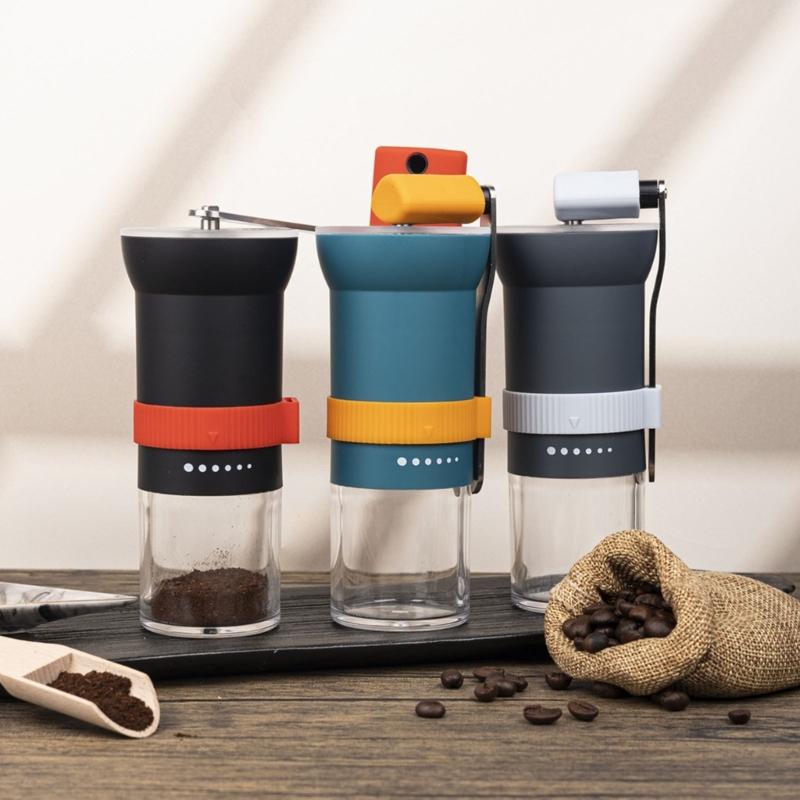 Effiziente Handkaffeemühle Praktische manuelle Kaffeemühle mit Keramikmahlwerk Für Outdoor-Abenteuer