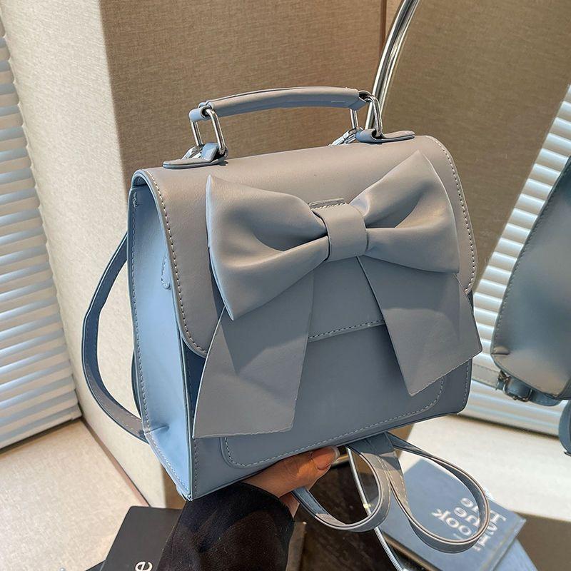 Backpack women's 2025 new summer high-end niche design Korean bow light travel backpack