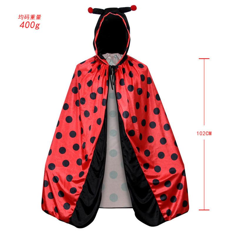 Halloween Ladybug Neutral Cape, Cosplay Masquerade Ladybug Animal Cape Bee Cape