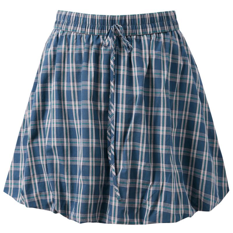 Sancai 100% Cotton Plus Size Petal A-Line Mini Skirt M