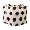 Cotton Linen Dirty Laundry Basket Foldable Round Waterproof Organizer Bucket Clothing Children Toy Storage Home