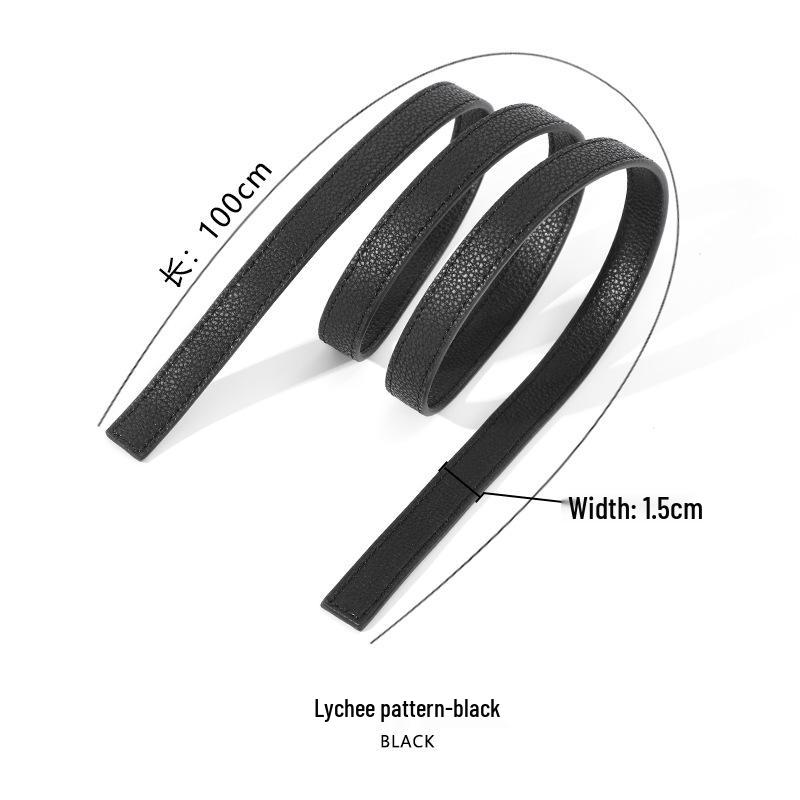 Paski ze skóry bydlęcej: D-63 Oryginalne Akcesoria Bagażowe DIY - Opcje Płaskie, Krzyżowe, Tkane Liczi