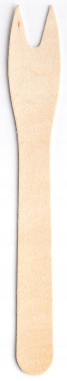 Disposable Wooden Fork for French Fries 100 Pcs