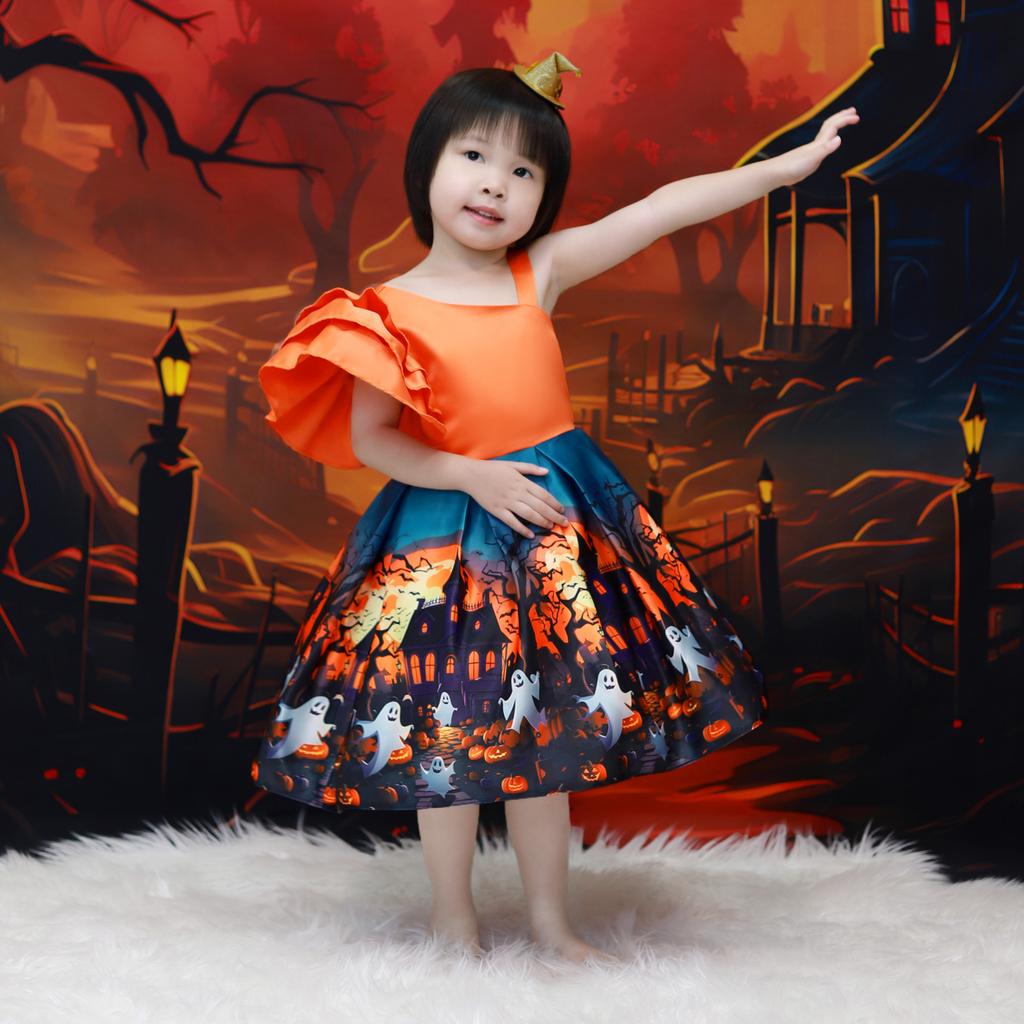Halloween Kleider Blumenmädchenkleid Kleinkind Taufe 1. Geburtstag Kleid Baby Mädchen Kleidung Prinzessin Hochzeitsfeier Kinderkostüm