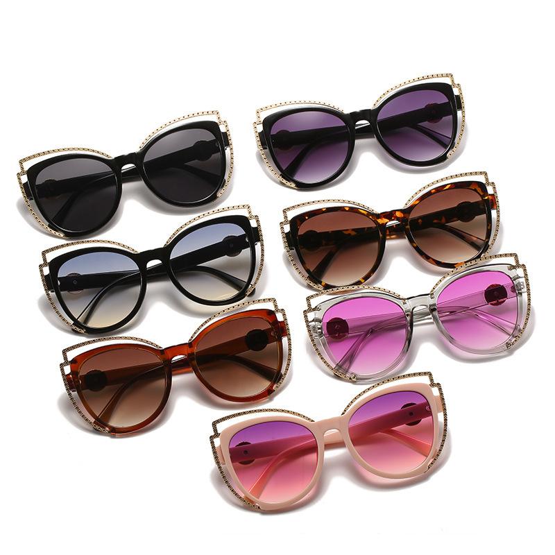 JYL TS Sunglasses Cat Eye Metal Decor Women UV/8316