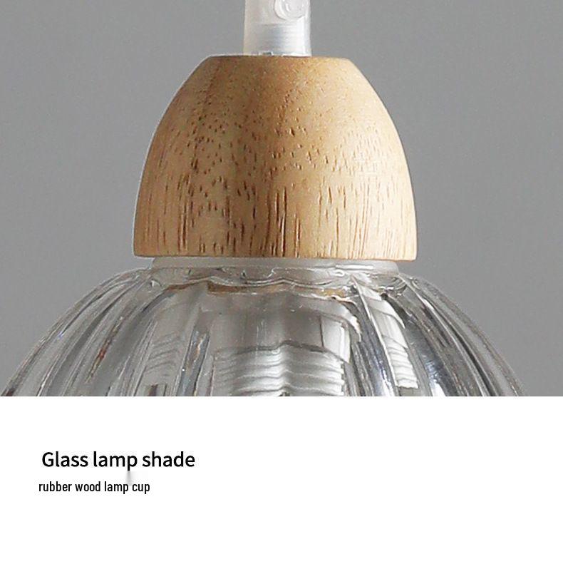 Nordic Glass Ceiling Pendant Lamp - Flower Bud Design for Cafes and Bars