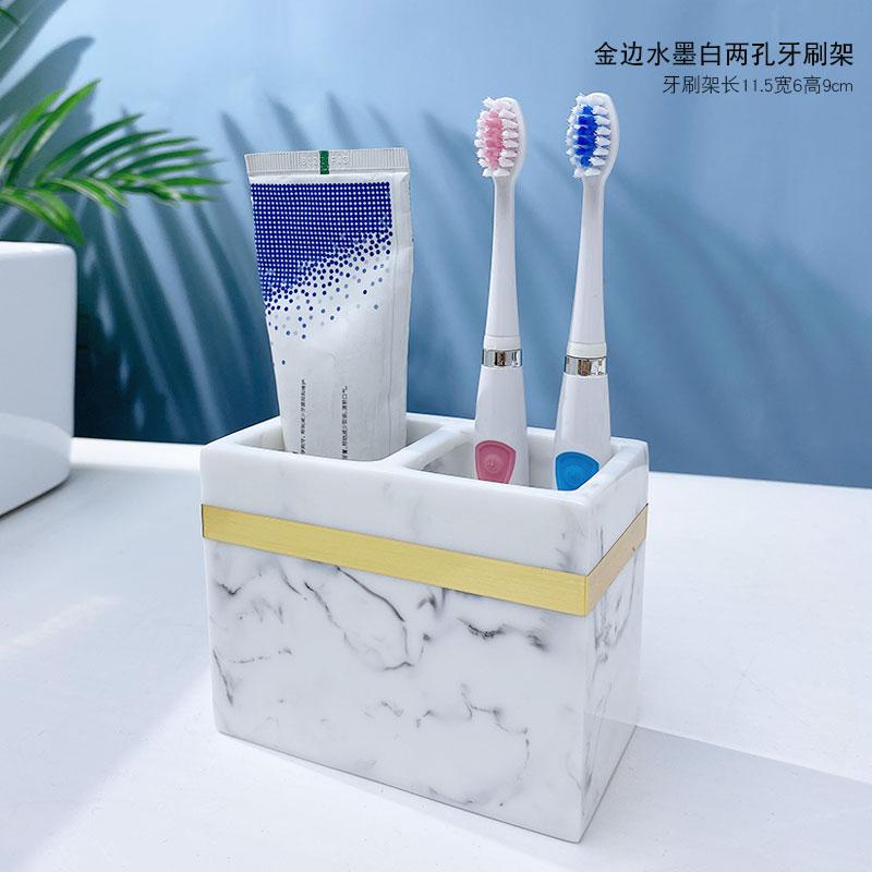 Σετ Μπάνιου Ρητίνης Είδη Τουαλέτας Επιτραπέζιο Σετ Πλυσίματος Σαπουνοθήκη Κύπελλο Στοματικού Διαλύματος Θήκη Οδοντόβουρτσας Μπουκάλι Λοσιόν Κύπελλο Αποθήκευσης Δίσκος Αποθήκευσης