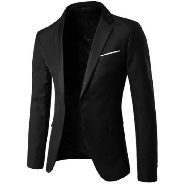 European Size Men's Slim Fit Blazer - Thickened Casual Suit, Korean Style