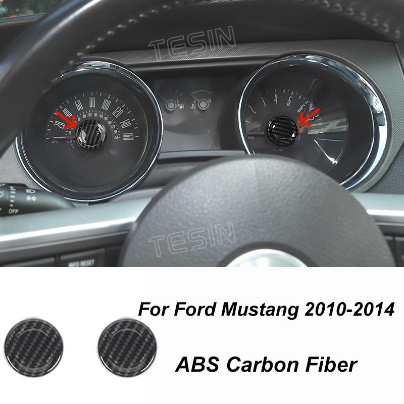 TESIN Autocolante de acoperire pentru decorațiuni interioare din fibră de carbon pentru Ford Mustang 2009 2010 2011 2012 2013 2014 Exterior