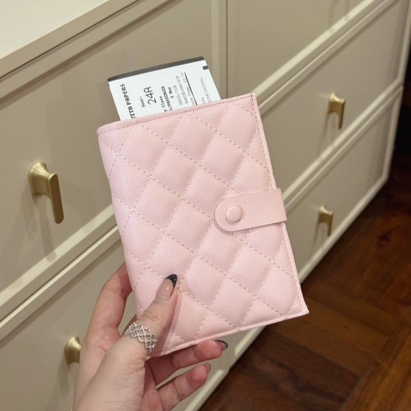 Passport holder Travel storage bag Wallet ID card holder Multifunctional storage bag Ticket holder розовый