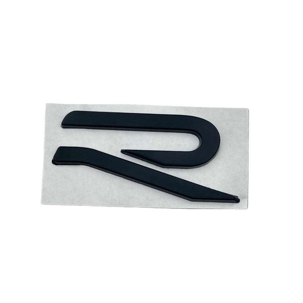 Golf 8 R-Line Rear Black Emblem - Black Warrior GTI for Car Modification