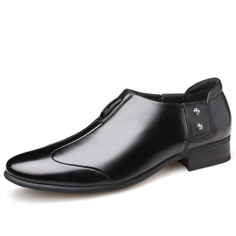 British Luxury Designers Men Pointed White Black Brown Dress Casual Loafers Shoes Male Wedding Dress Homecoming Footwear