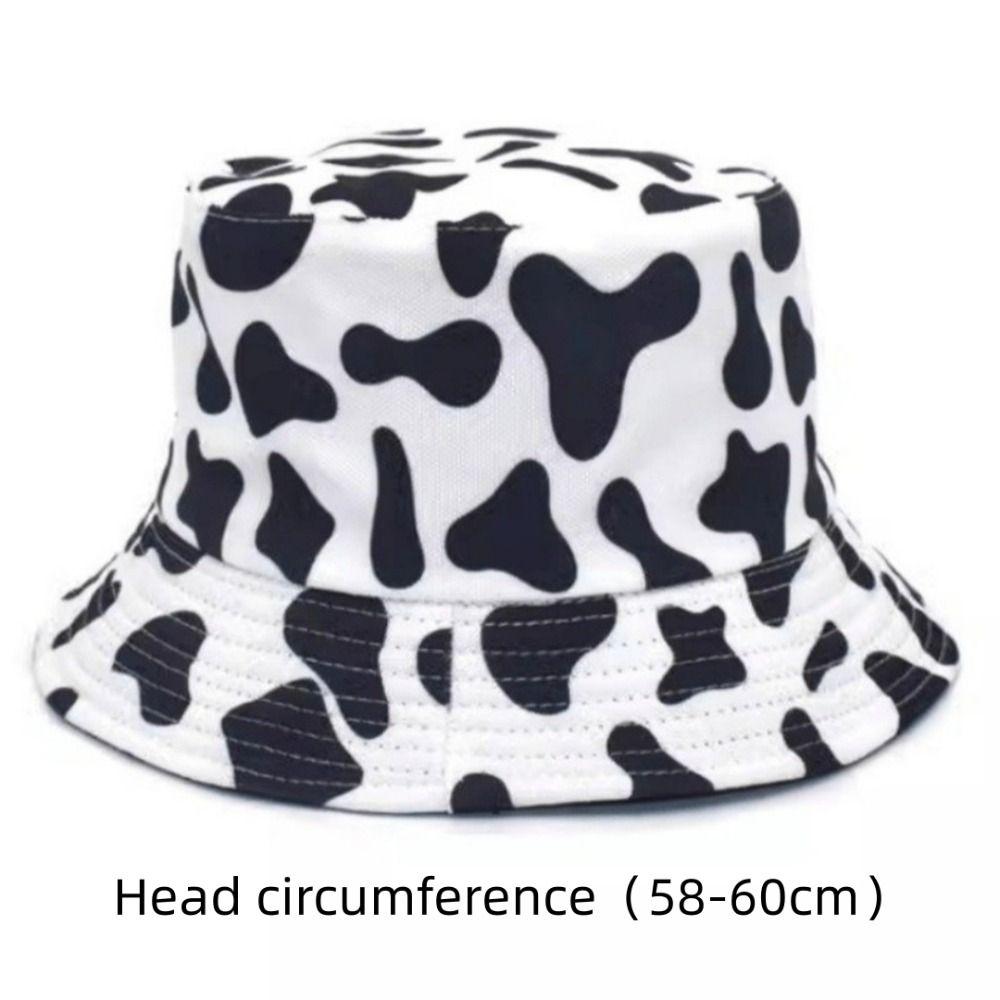 Wide Brim Giant Cow Bucket Hat Sun Protection Summer Fisherman Hat Vacation