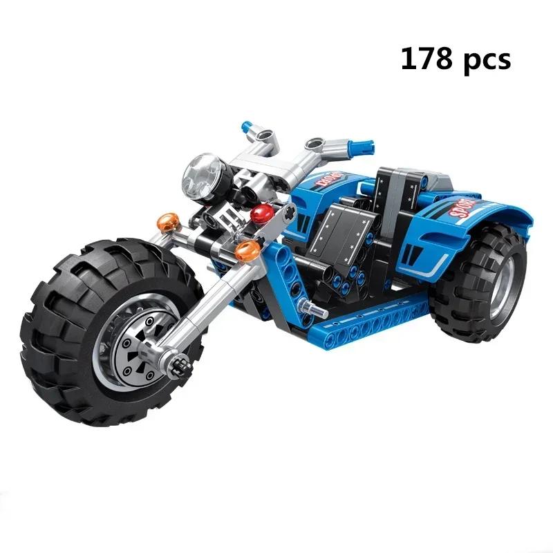 

Техника, модель мотоцикла, строительные блоки, мотогонки, мотоцикл, наборы городских транспортных средств, внедорожные наборы MOC, детские строительные игрушки