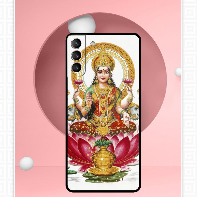 Lakshmi Hindu Goddess Cover For Samsung Galaxy S23 S24 Ultra S8 S9 S10 S22 Plus Note 10 20 Ultra S20 S21 FE Case