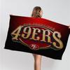 San Francisco 49ers Team Großes Mikrofaser Strandtuch Schnelltrocknendes Handtuch Sandstrandtücher Pooltuch für Reisen Schwimmbad Yoga