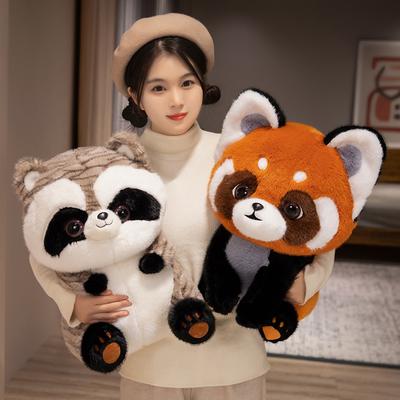 Cute Koala Red Panda Doll Plush Toy Raccoon Koala Doll Children Soothing Doll