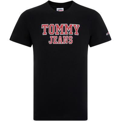 Color Block Letter Logo Breathable Round Neck Short Sleeve T-Shirt Men Tops Black DM0DM16405BDS
