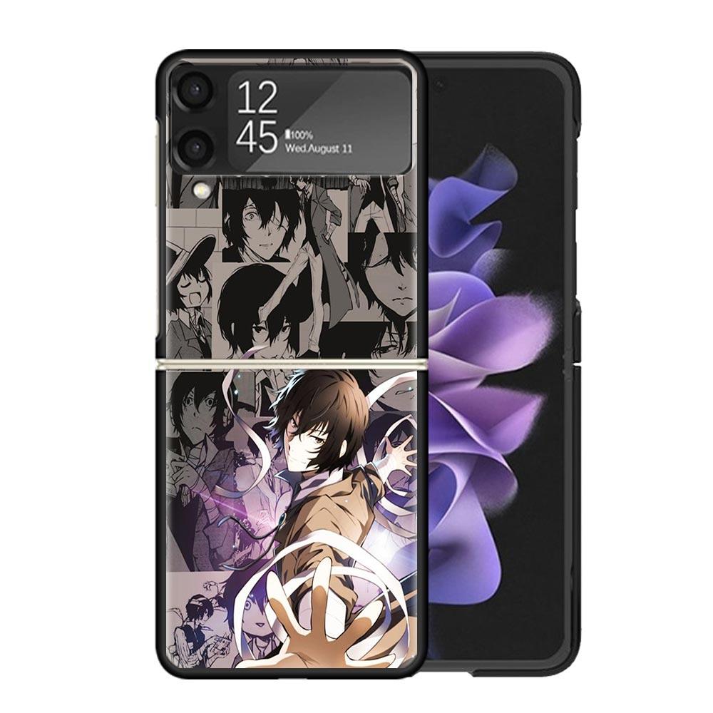 Bungo Stray Dogs Manga Clear Phone Case For Samsung Z Flip 7 6 5 4 3 Galaxy ZFlip7 ZFlip6 ZFlip5 ZFlip4 ZFlip3 5G Print Cover Z