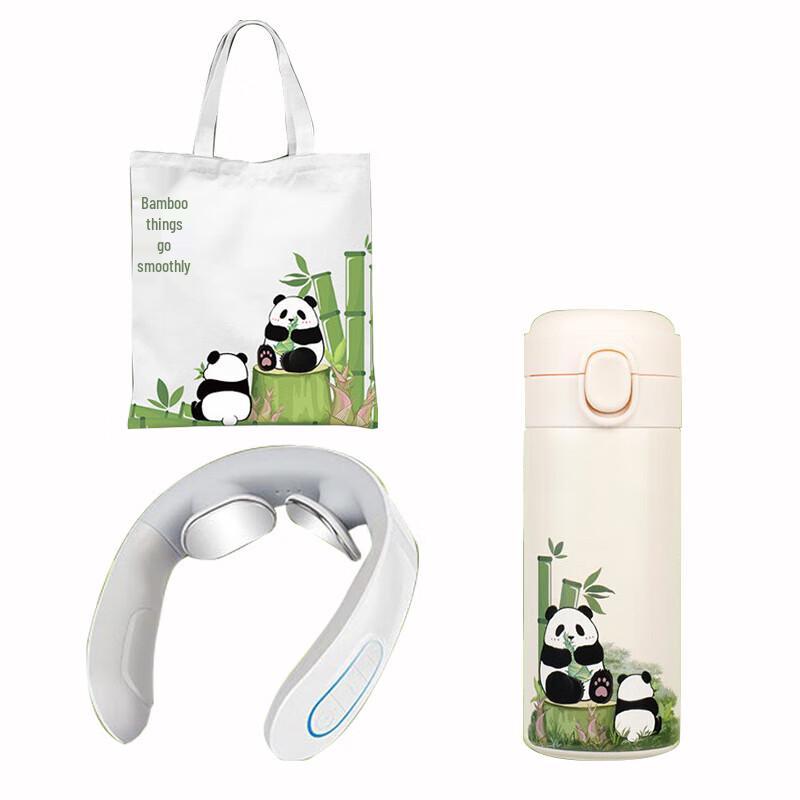 Xiaoyueya Panda Thermos & Neck Massager Gift Set
