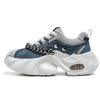 Fashion Blue Denim Casual Sneakers Men Original Designer Platform Shoes Men Increase Heel Hip Hop Chunky Sneakers Mens Trainers